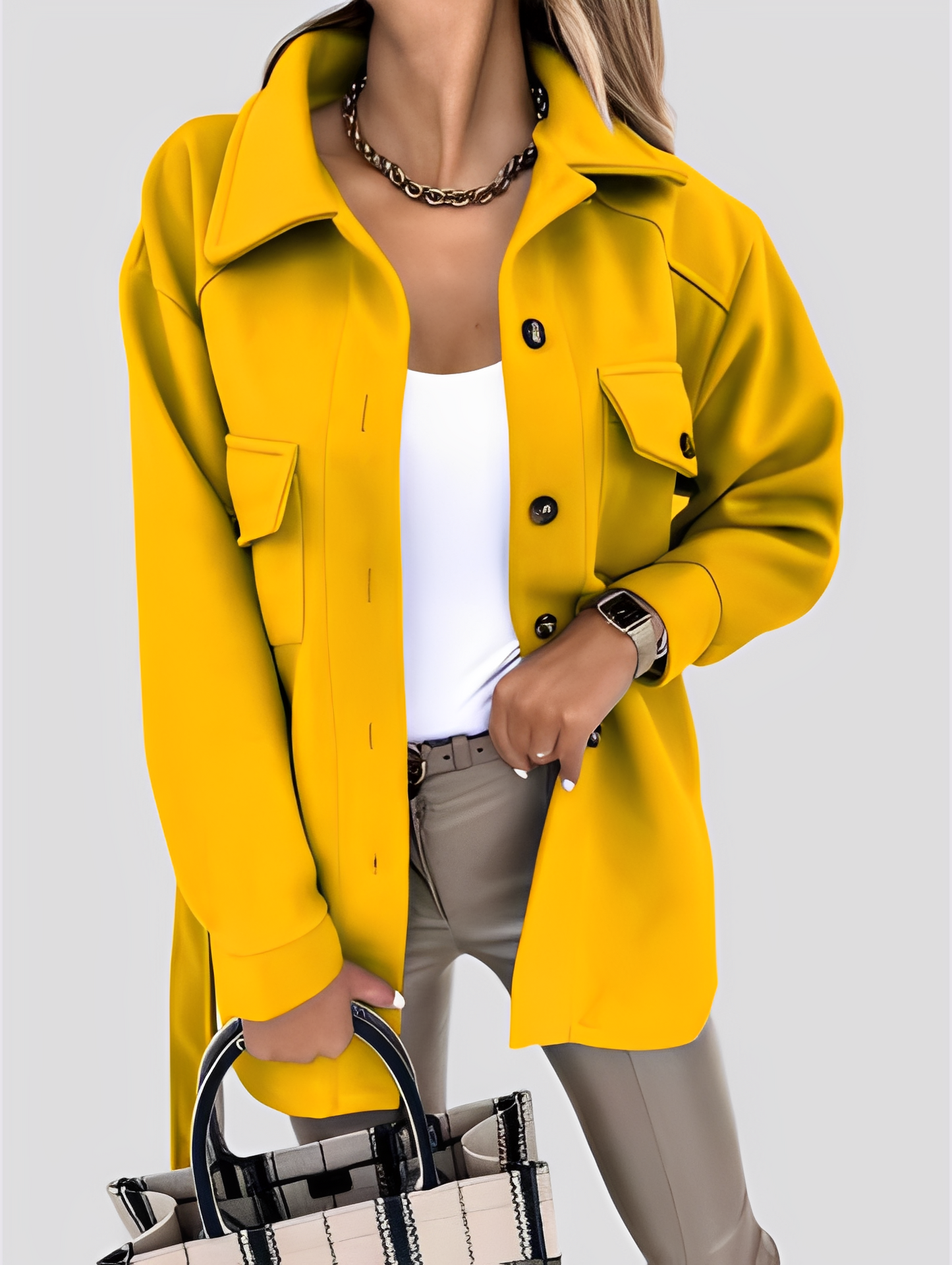 Tiffanie - Moderne, leichte Damenjacke mit Reverskragen