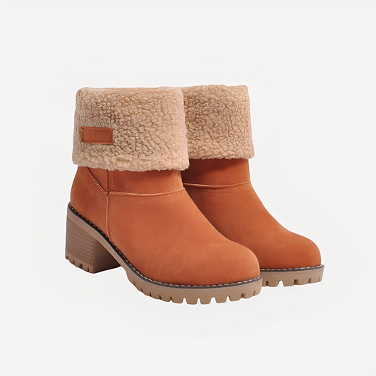 Claudia - Elegante, warme Damen-Winterstiefel mit Absatz