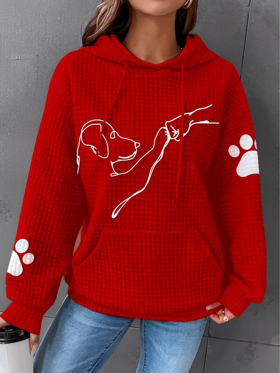 Berenice - Gedruckter Damen-Hoodie für Komfort