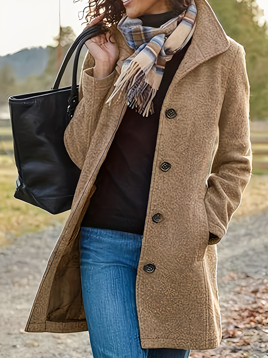 Jaclyn - Stylischer und flexibler Tweedmantel für Damen
