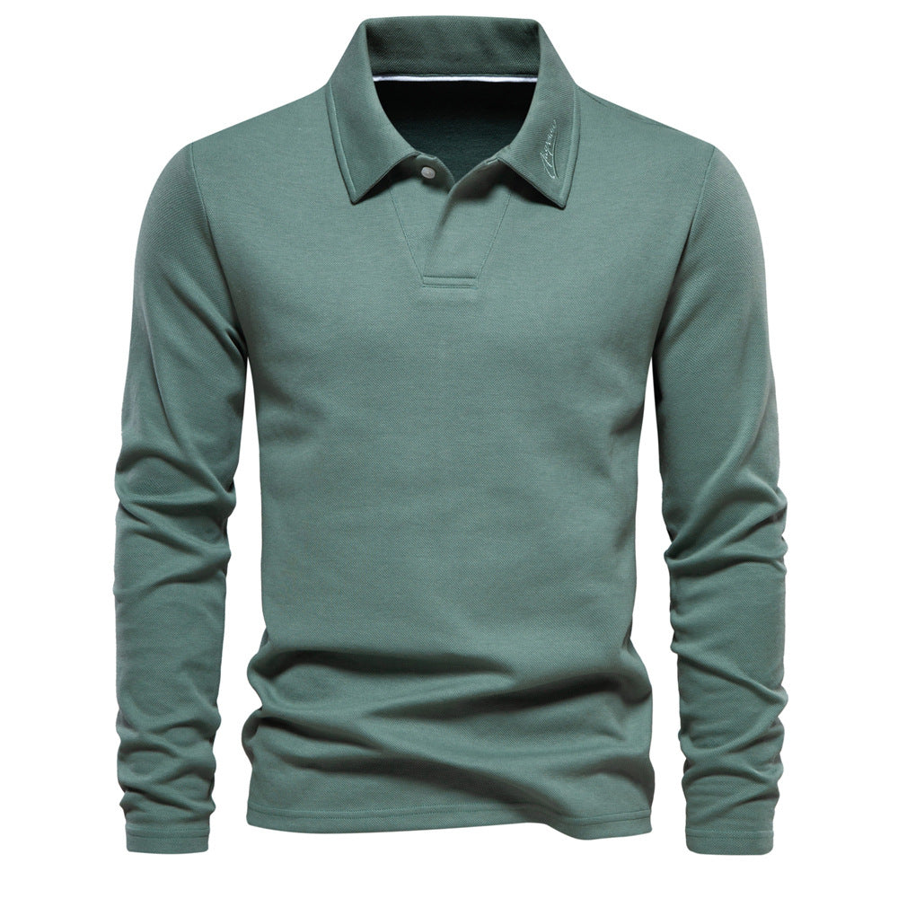 Elvin - Herren Langarm-Poloshirt: Klassisch und komfortabel