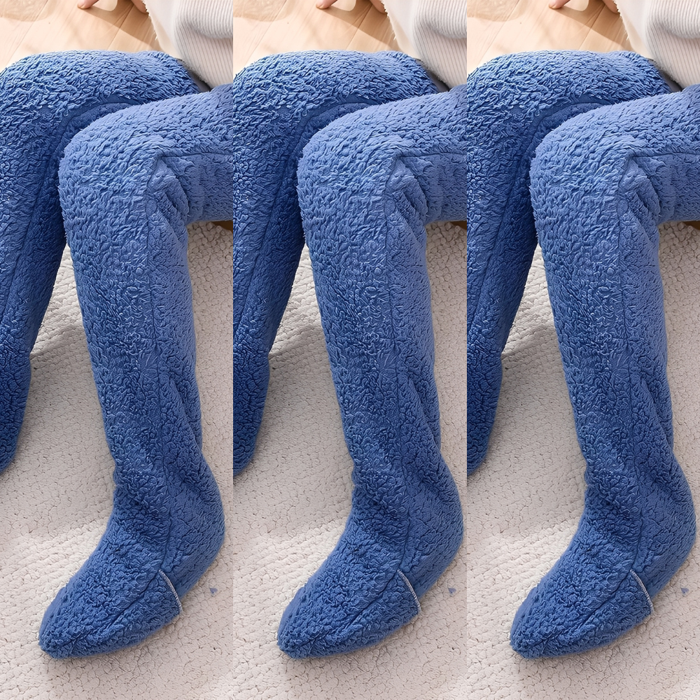Camellia - Kuschelige, kniehohe Wintersocken für Damen