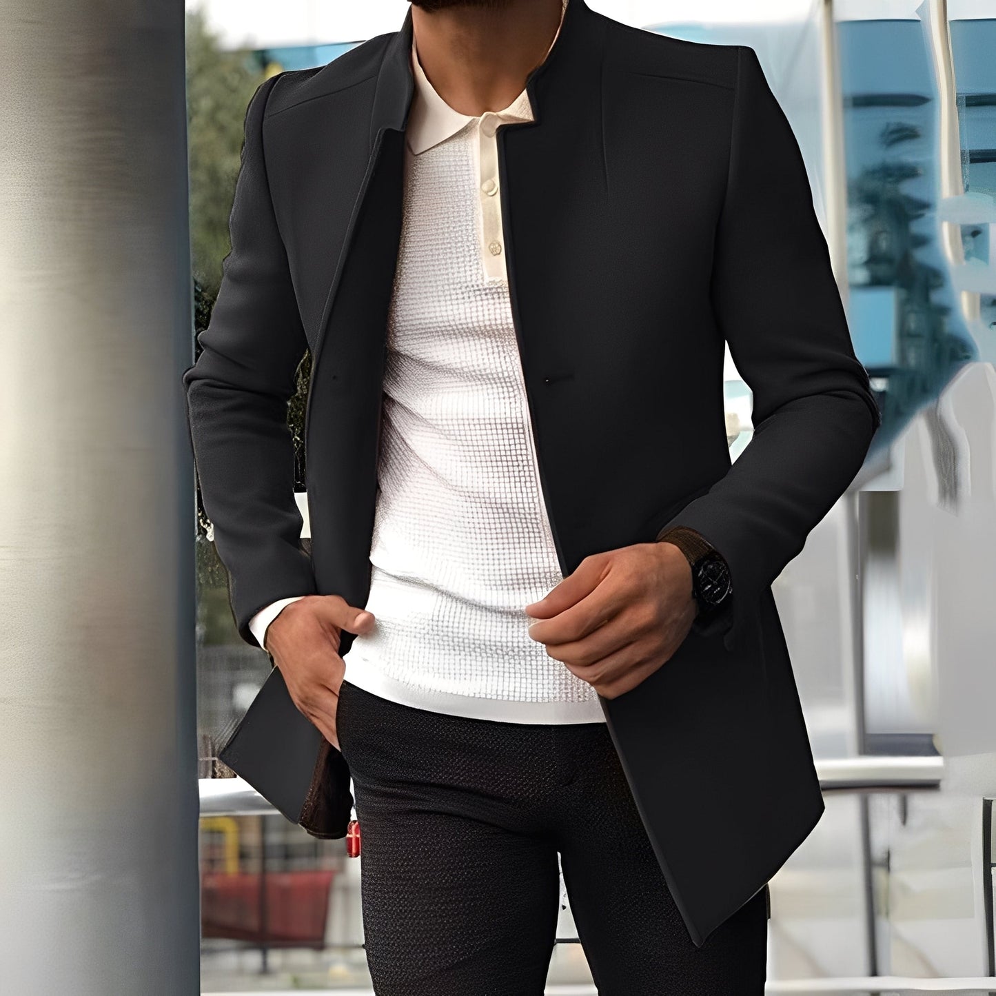 Joshua - Trendige schmal geschnittene Jacke für Männer