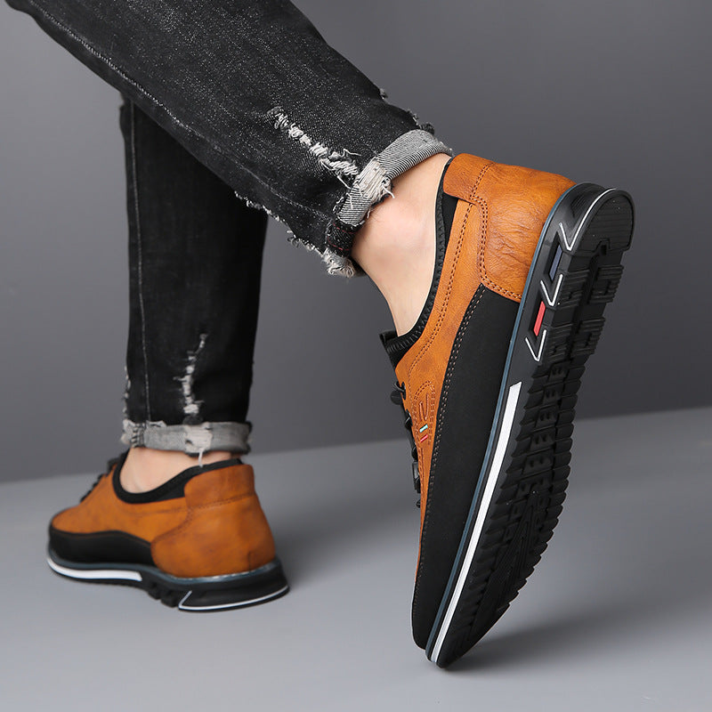 Aaron - Bequeme, rutschfeste Herrenschuhe aus Leder