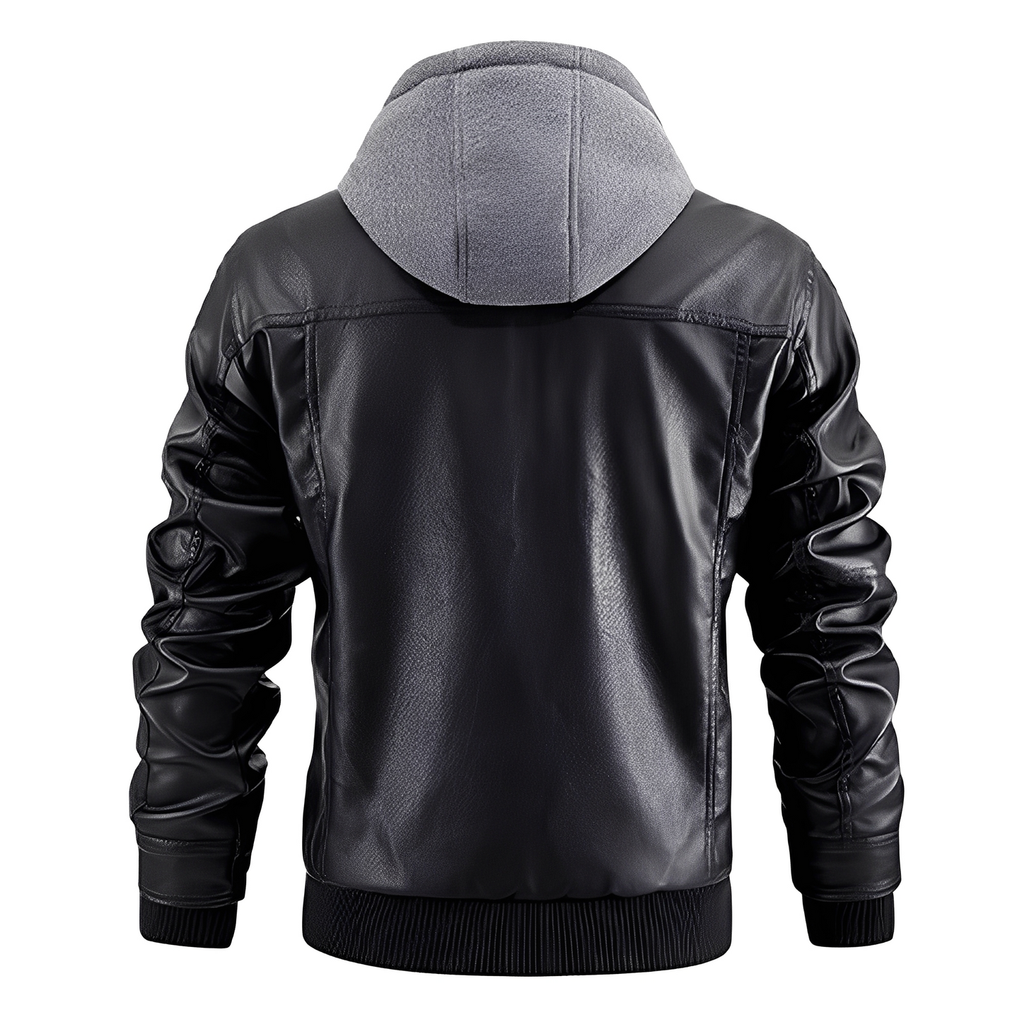 Everard - Klassische Herren-Motorradjacke mit Kapuze