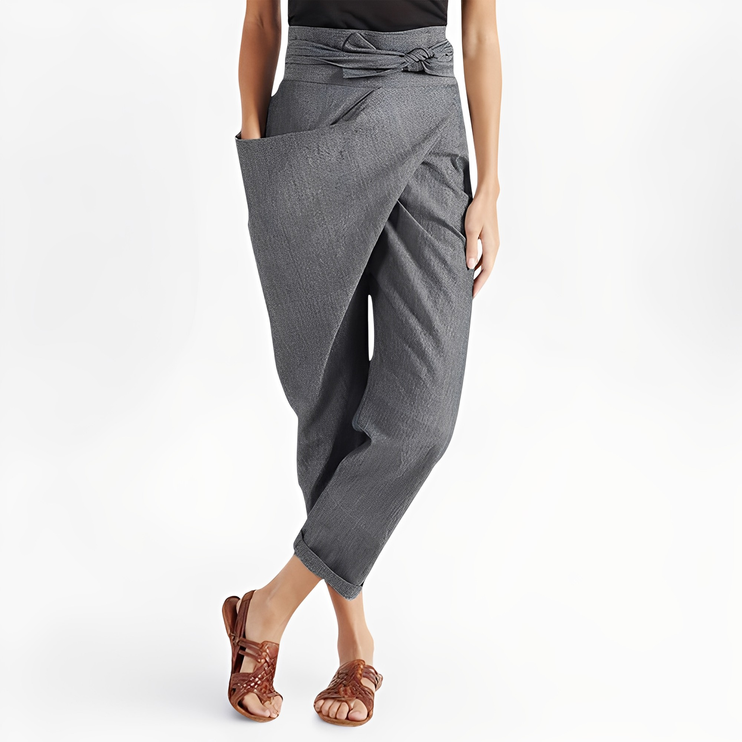 Courteney - Bequeme Damen-Haremshose mit hohem Taillenbund