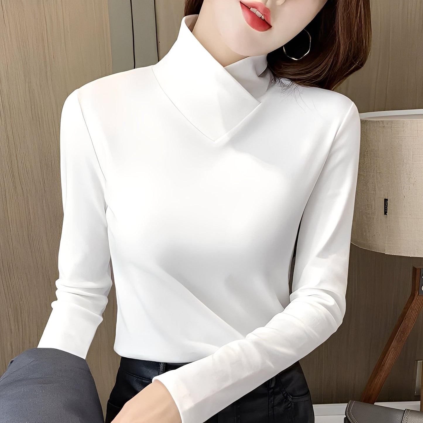 Mikayla - Stilvoller, figurbetonter Damen-Rollkragenpullover