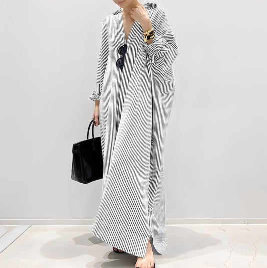 Davida - Lockeres Damenkleid mit Streifen