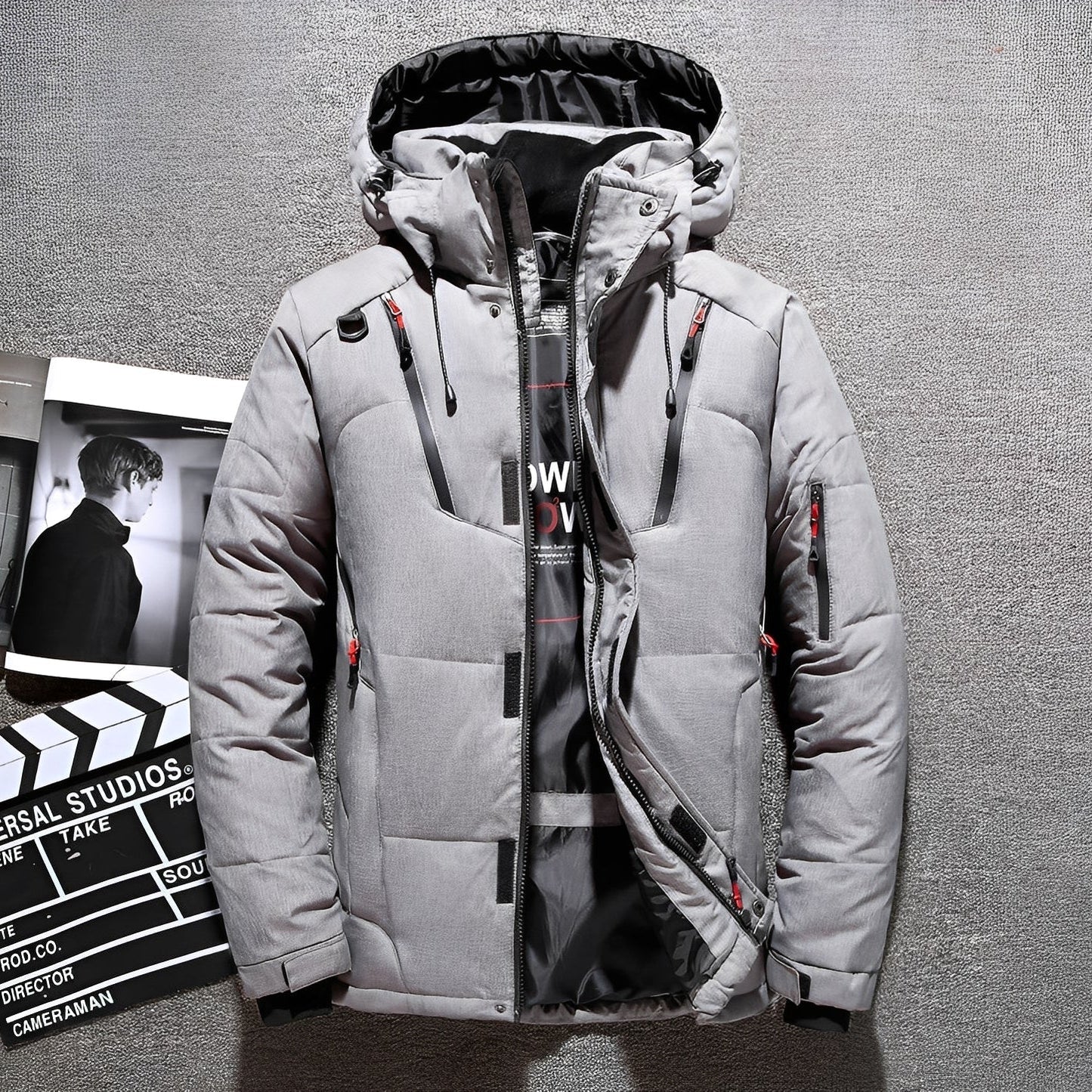 Damian - Trendige Herren-Kapuzenjacke mit zahlreichen Taschen