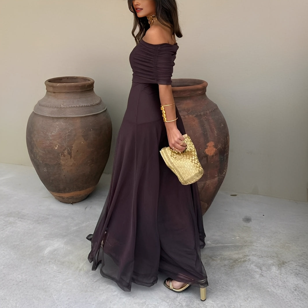 Eunice - Stilvolles Damen-Maxikleid aus Mesh