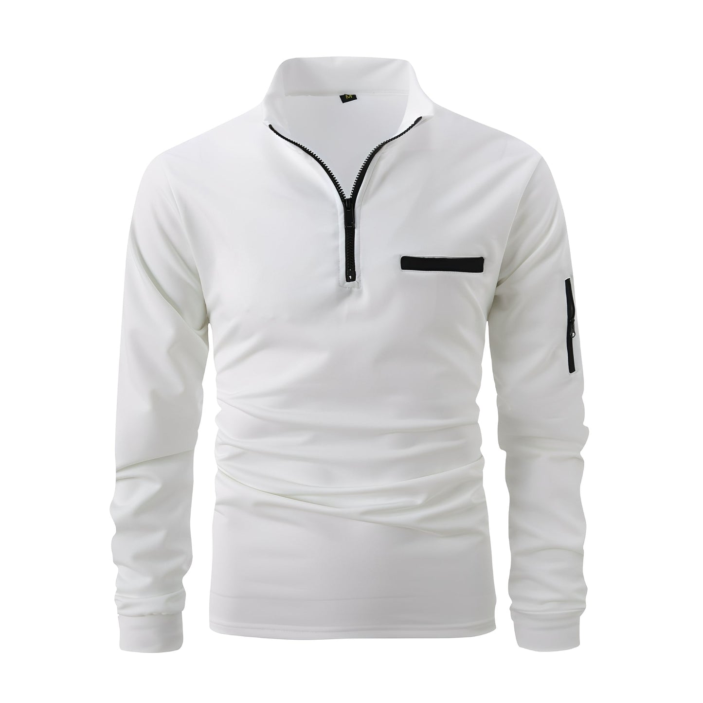 Lucian - Herren-Shirt mit Reißverschluss und Tasche fürs tägliche Tragen