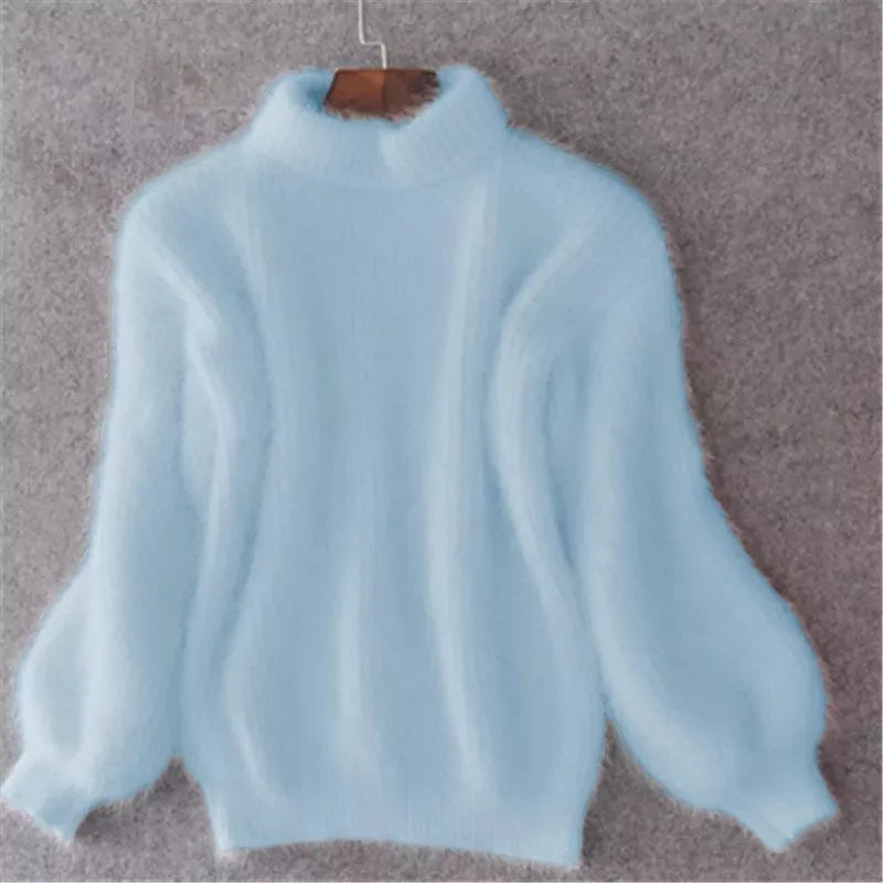 Brenda – Retro-Pullover im Angora-Look