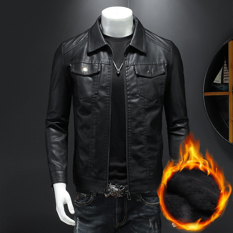 Nelson - Männer-Lederjacke im modernen Bikerstil