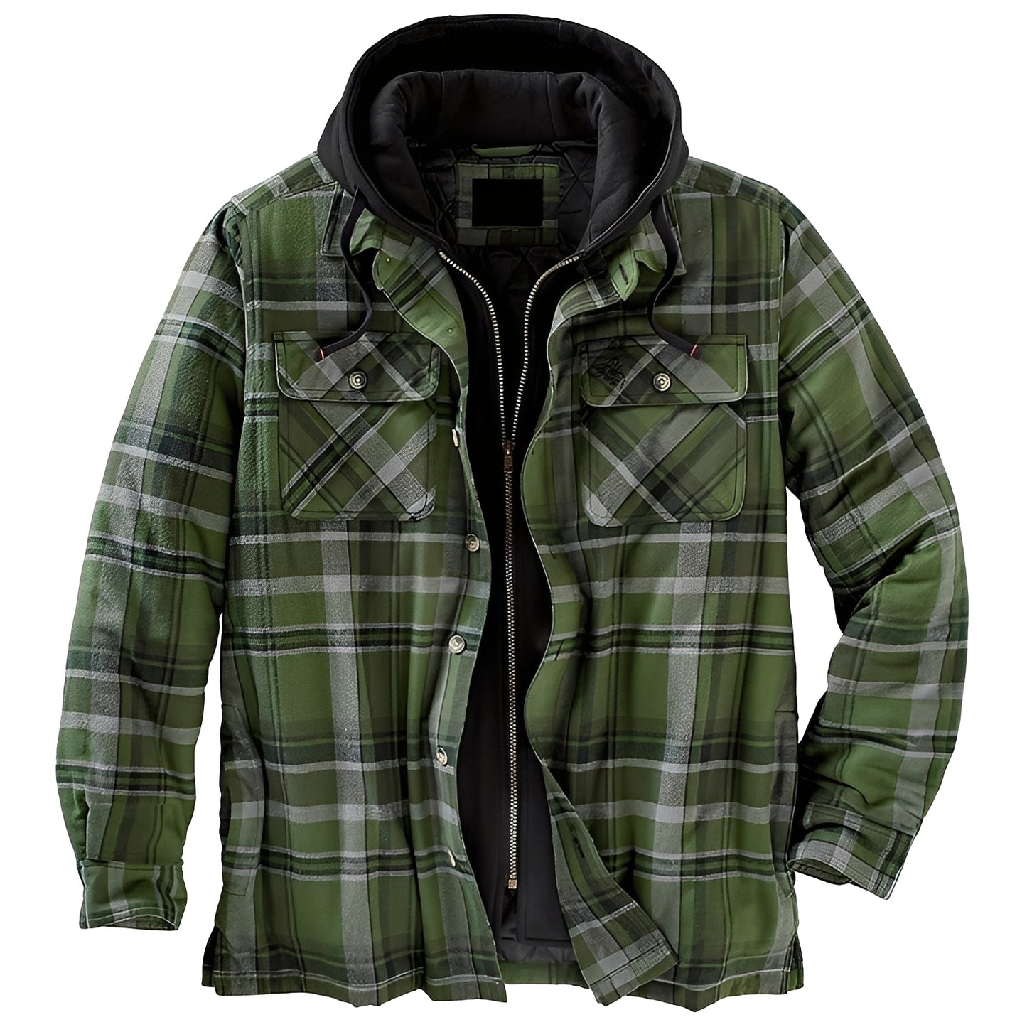 Denzil - Bequeme karierte Flanelljacke für Herren