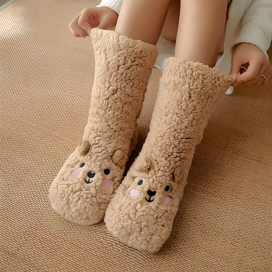 Caelie - Modische, flauschige, dicke Fleece-Socken für Frauen