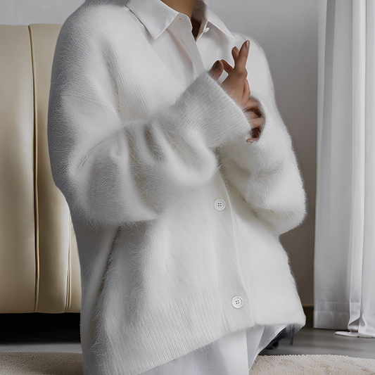 Emberly - Bequemer, locker geschnittener Damen-Kaschmirpullover