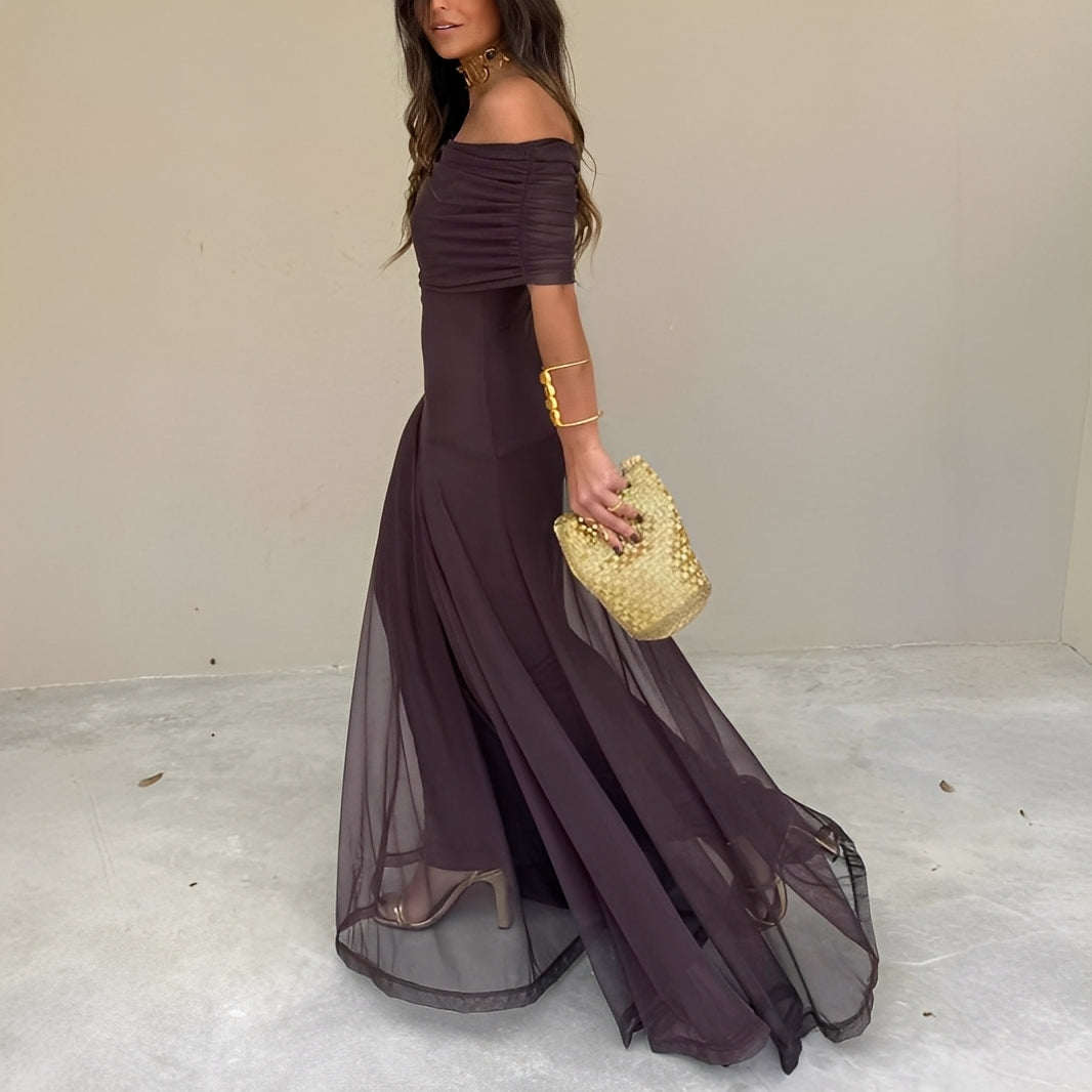 Eunice - Stilvolles Damen-Maxikleid aus Mesh