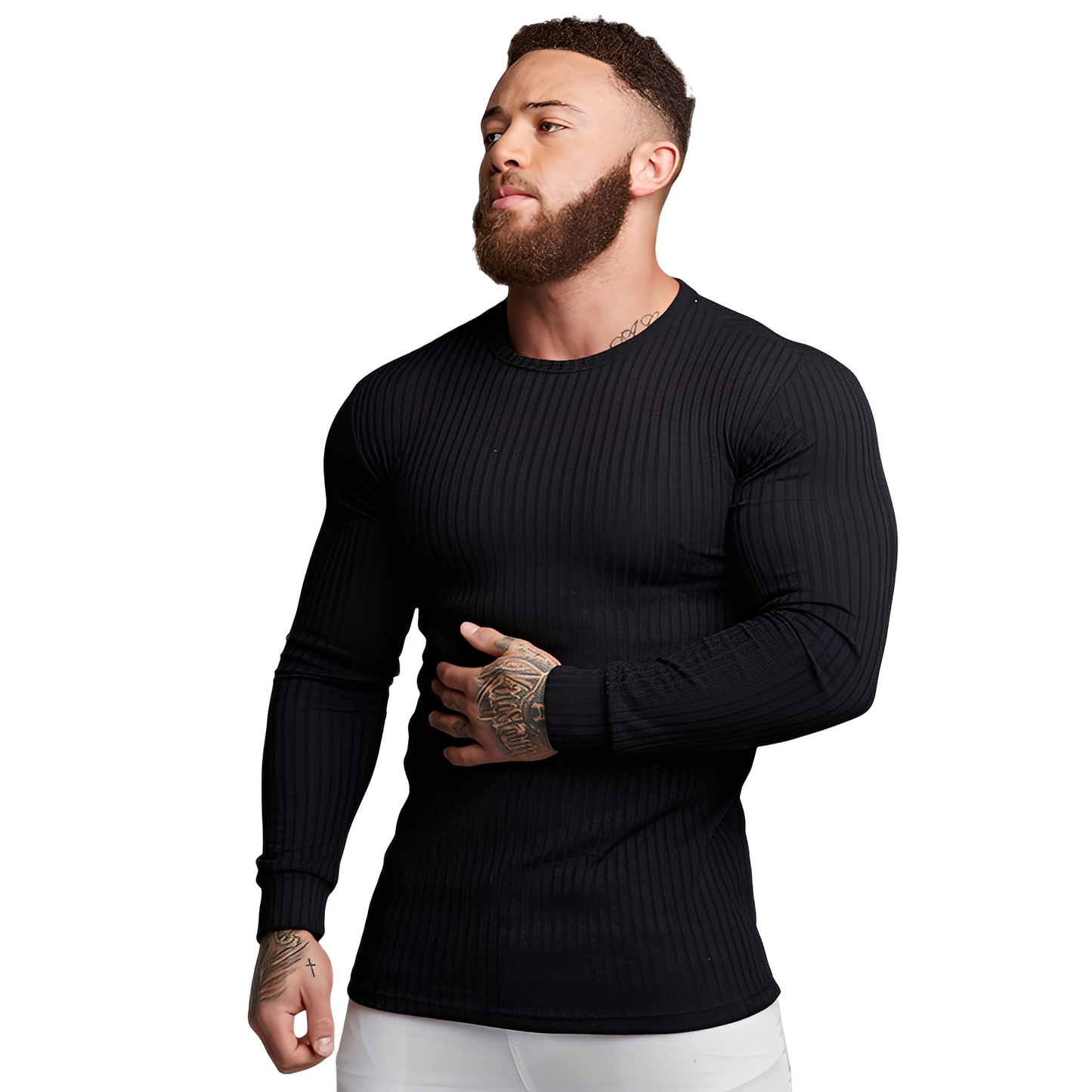 Wynne - Schlicht designter, enger Herrenpullover