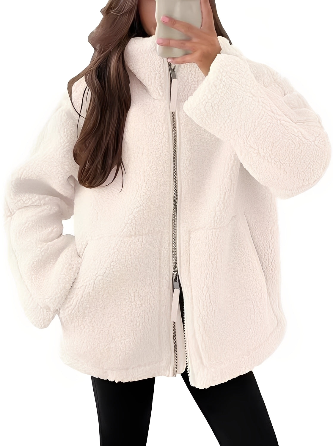 Rowena - Elegante Damenwolljacke mit Reißverschluss