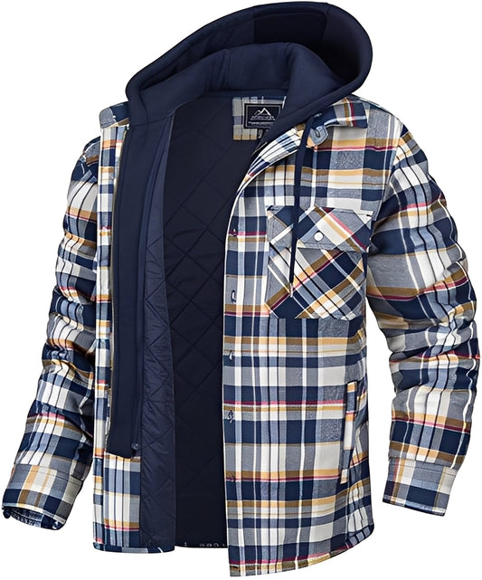 Cole - Bequeme, karierte, warme Herrenjacke