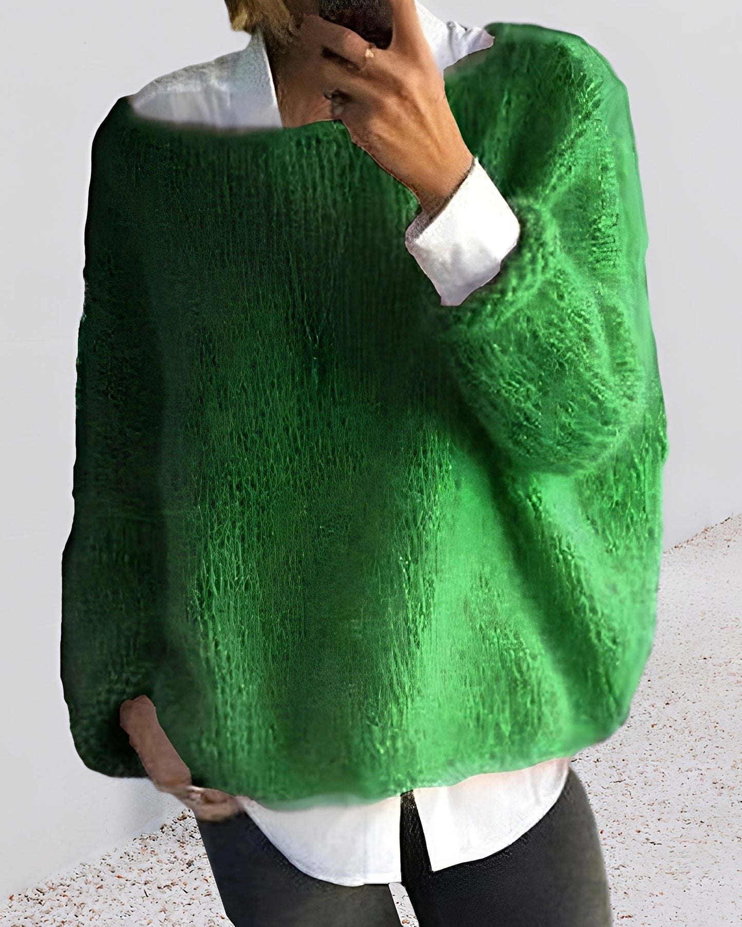 Sarah – Bunter Rundhals-Pullover