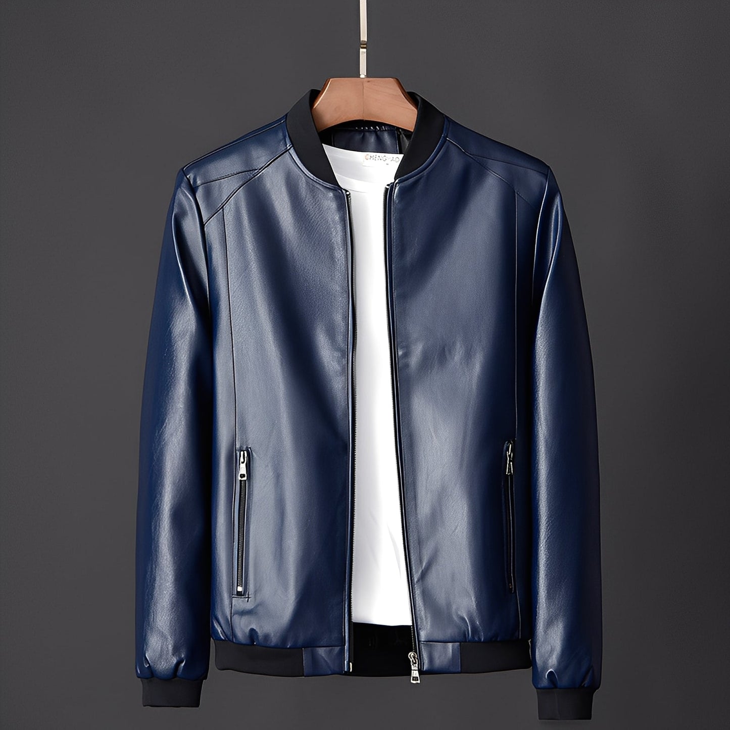 Jeremy - Trendige Biker-Lederjacke für Herren