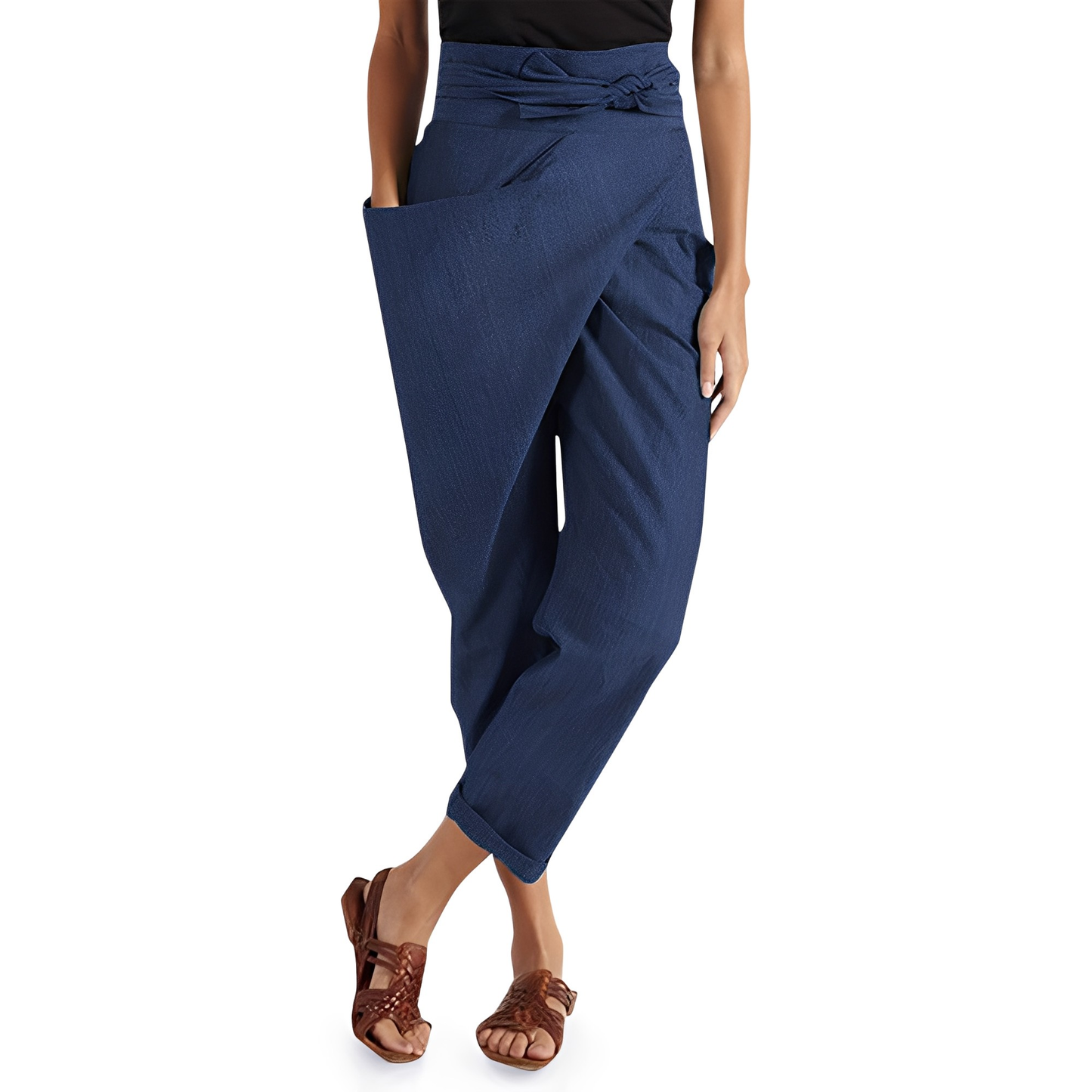 Courteney - Bequeme Damen-Haremshose mit hohem Taillenbund