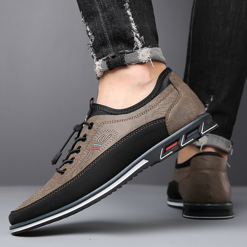 Aaron - Bequeme, rutschfeste Herrenschuhe aus Leder