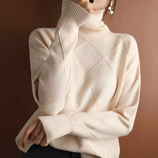 Lyndsea - Gemütlicher Damen-Rollkragenpullover