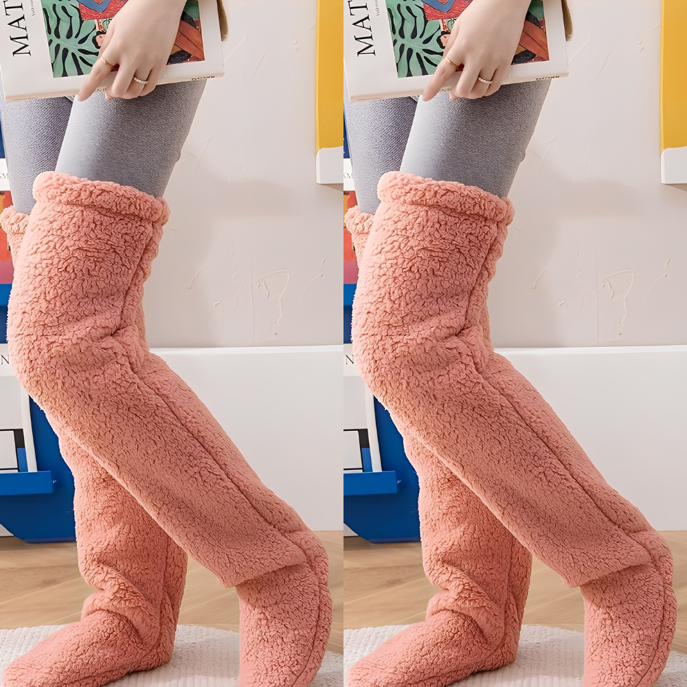 Camellia - Kuschelige, kniehohe Wintersocken für Damen