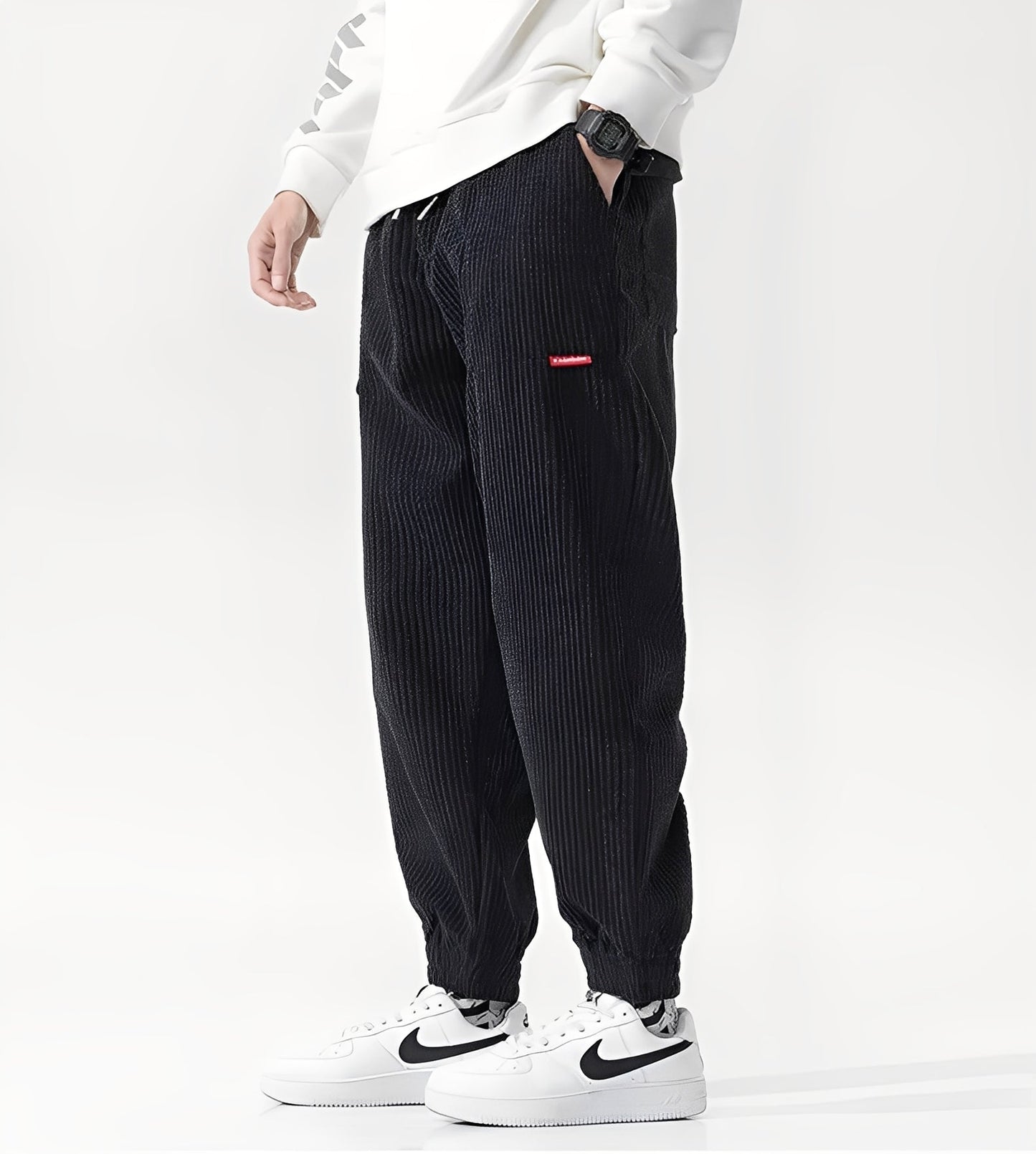 Nicholas - Modische Cord-Jogginghose für Männer