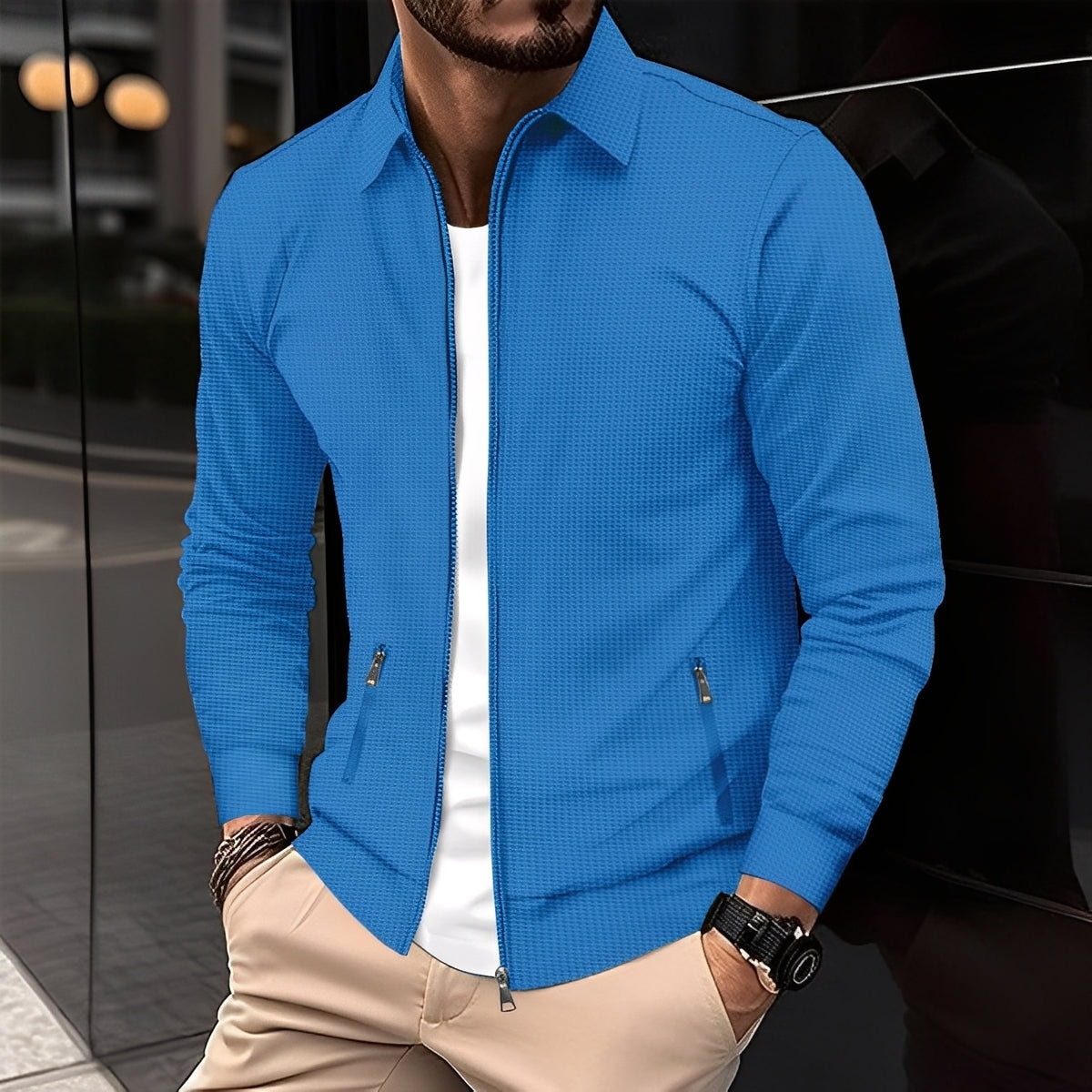 Anthony - Moderne Männerjacke mit Taschen und Reißverschluss