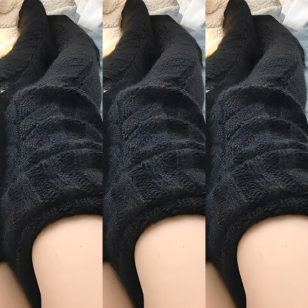 Hailee - Angenehm warme, gestrickte Overknee-Socken für Damen