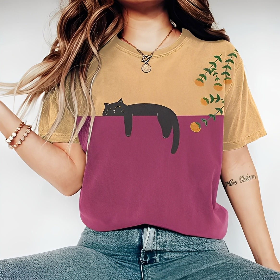 Alvina - Komfortables Damen-T-Shirt mit Muster