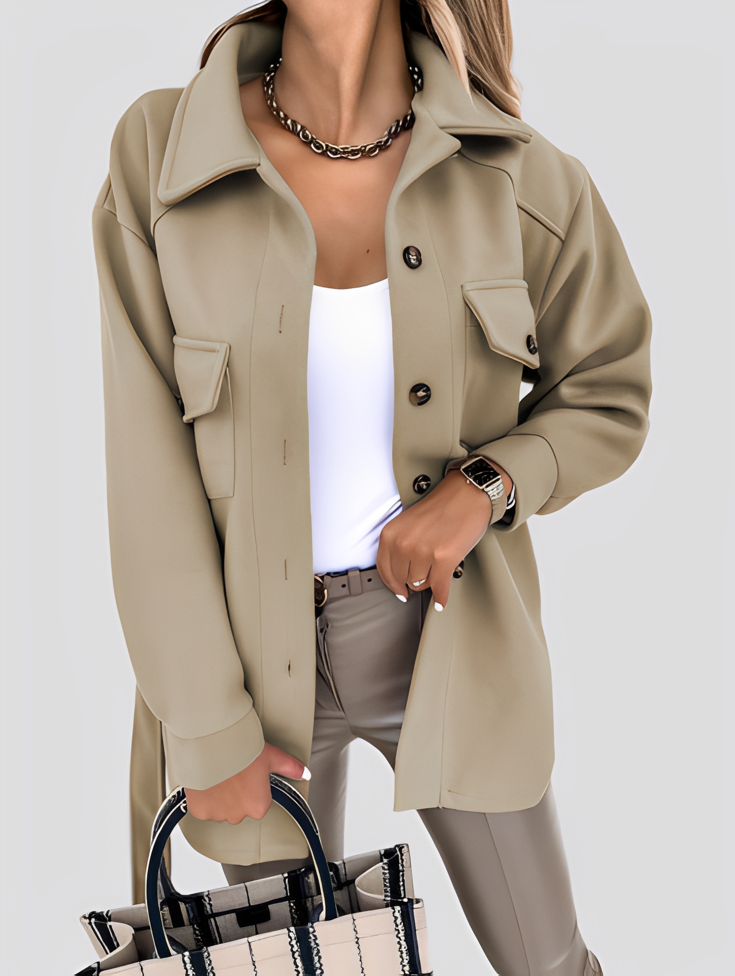 Tiffanie - Moderne, leichte Damenjacke mit Reverskragen