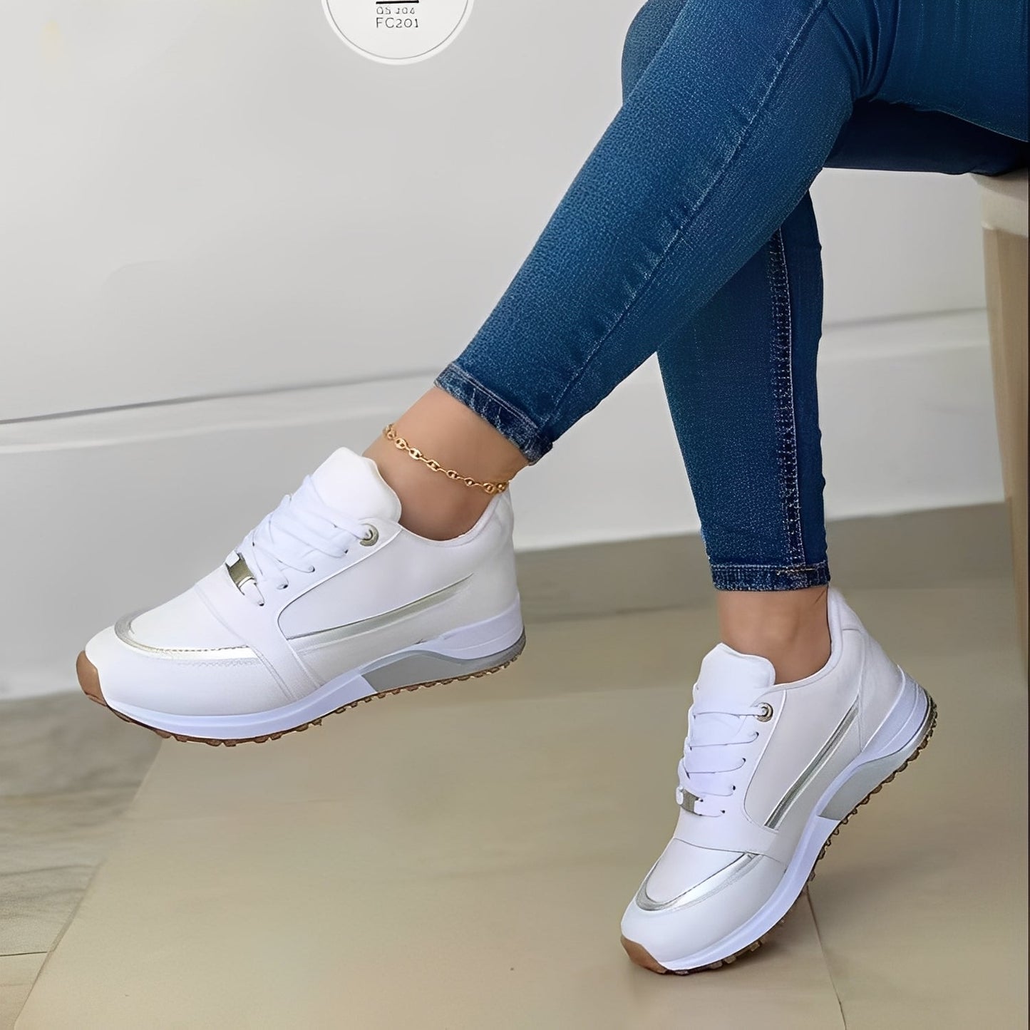 Xanthia - Moderne flache Sneaker für Damen
