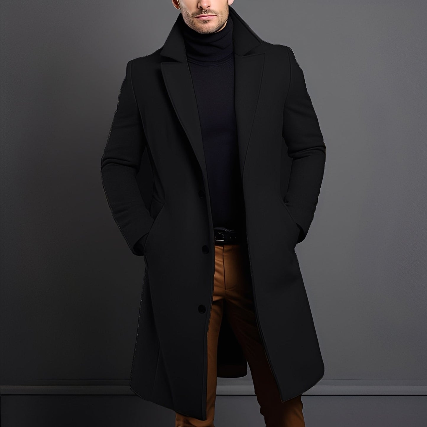 Clifton - Stilvoller Woll-Trenchcoat für Männer