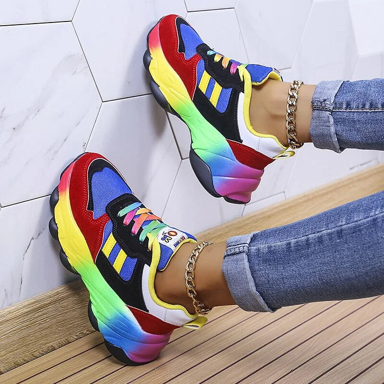 Erika – Orthopädische Fußbekleidung Regenbogen