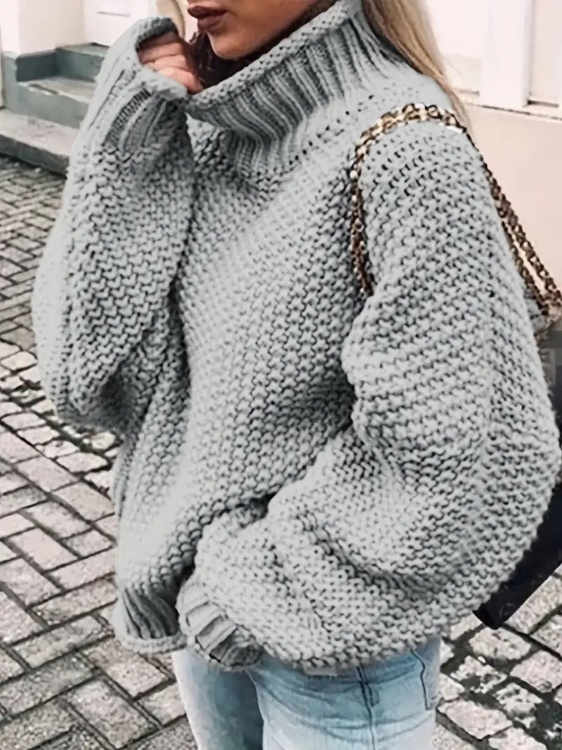 Vale – Einfarbiger Rollkragenpullover