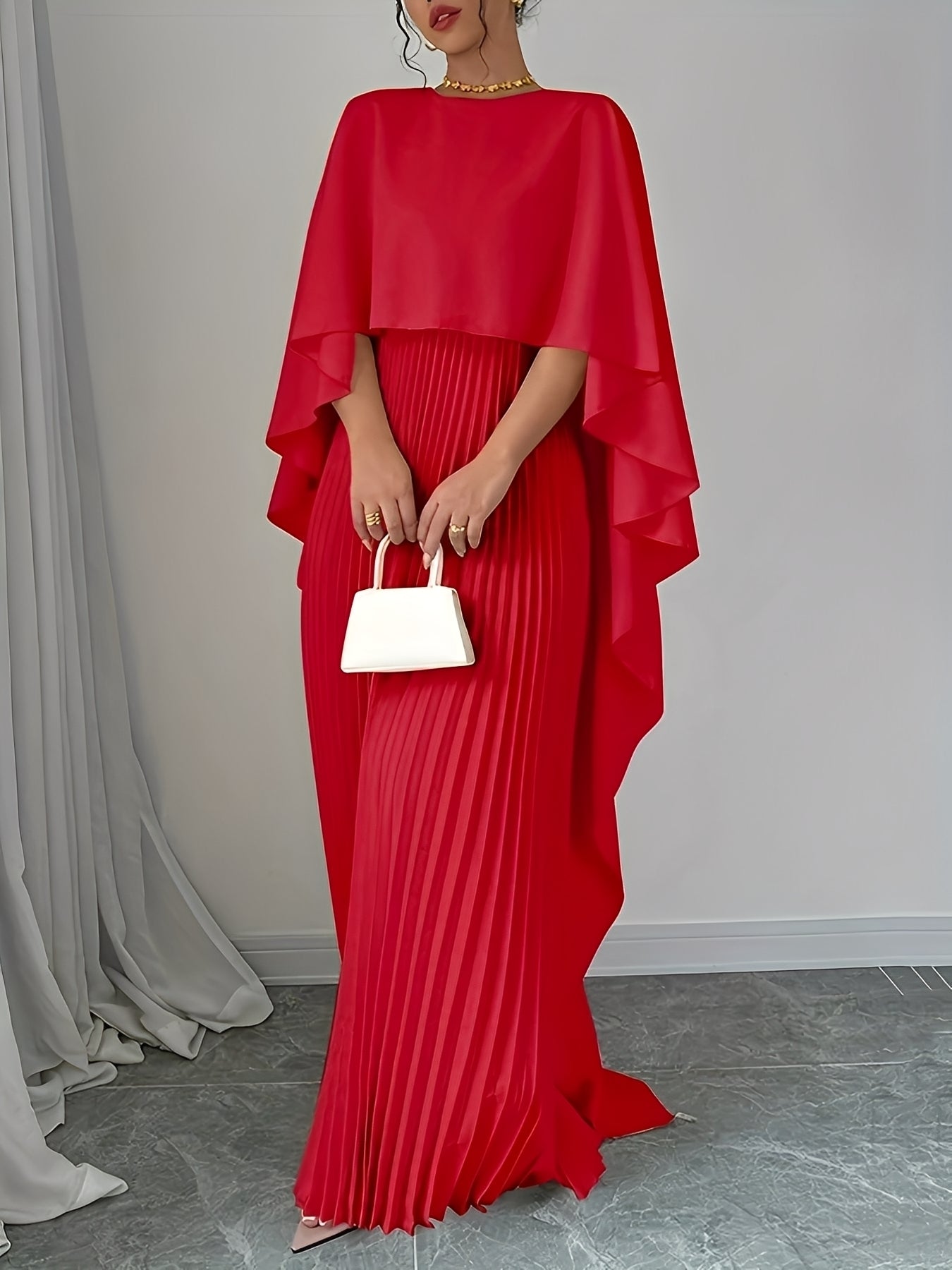 Katherine - Schickes, locker geschnittenes Damenkleid in Langform