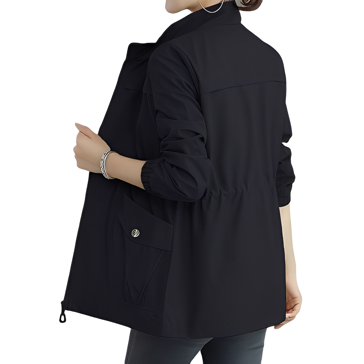 Gwenda - Trendige Damenjacke mit verstellbarer Taille