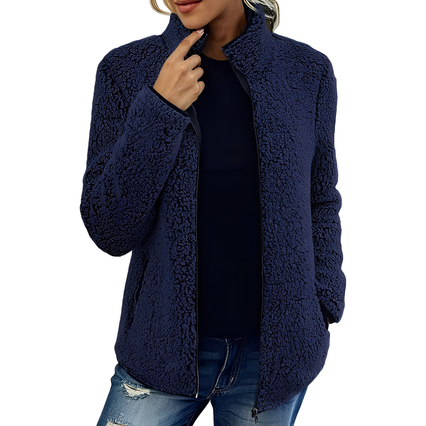 Larissa - Warme und modische Damen-Fleecejacke
