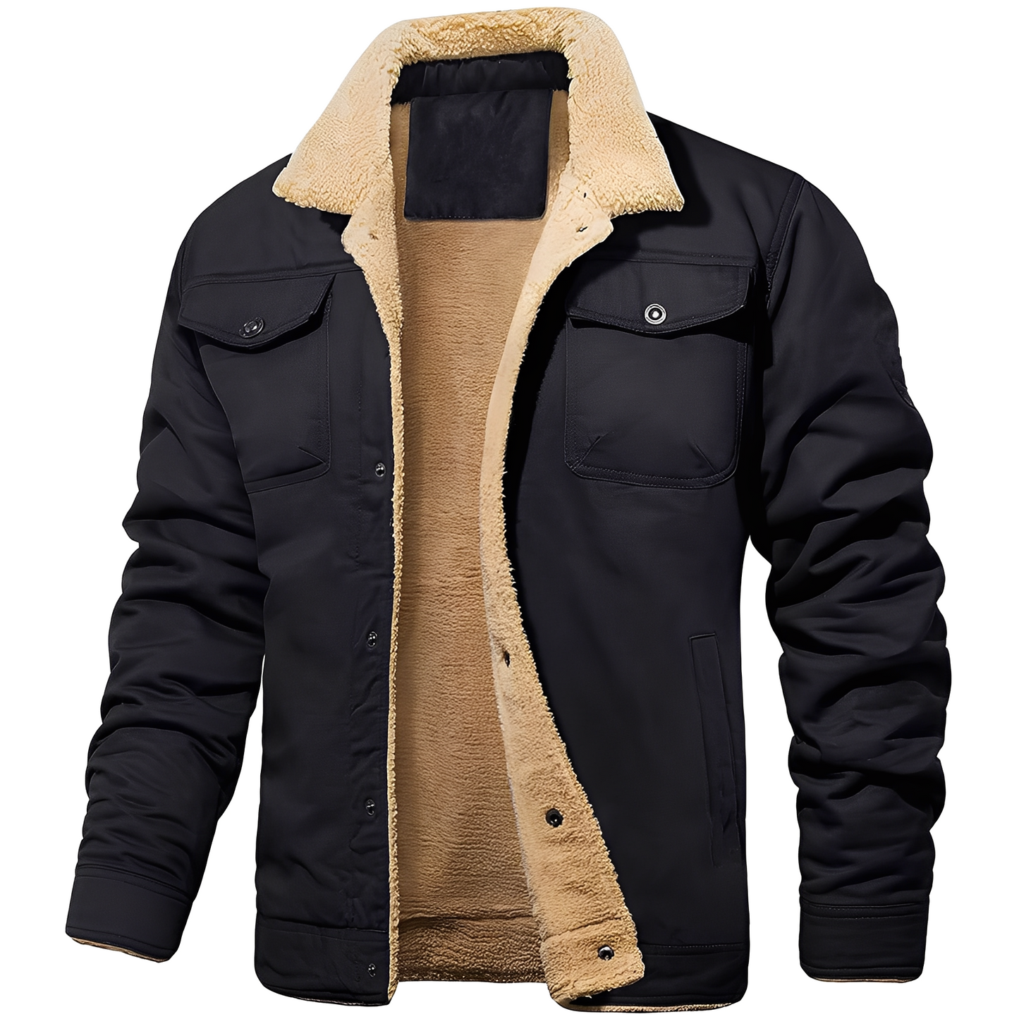 Dillon - Bequeme Herrenjacke aus Fleece-Twill