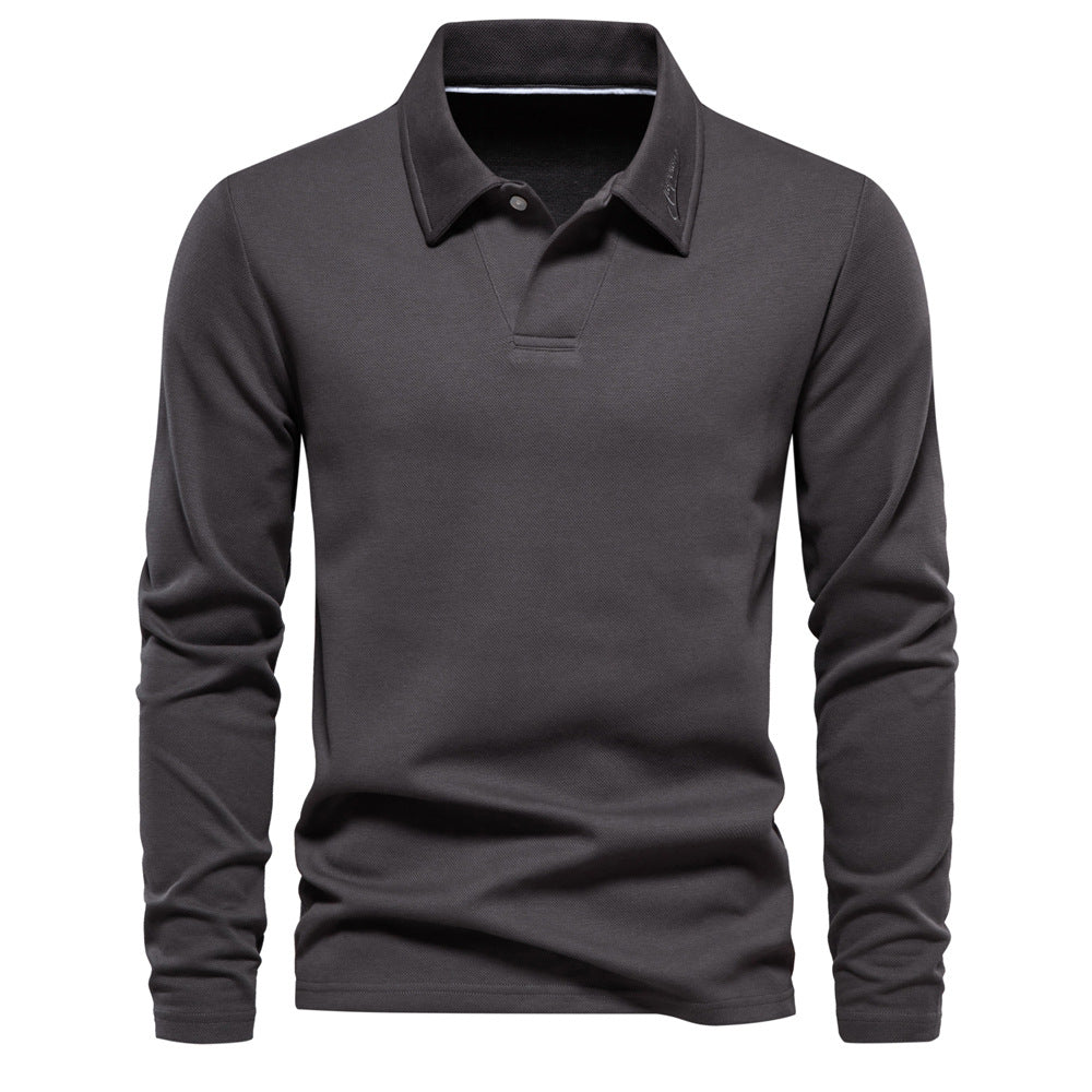 Elvin - Herren Langarm-Poloshirt: Klassisch und komfortabel