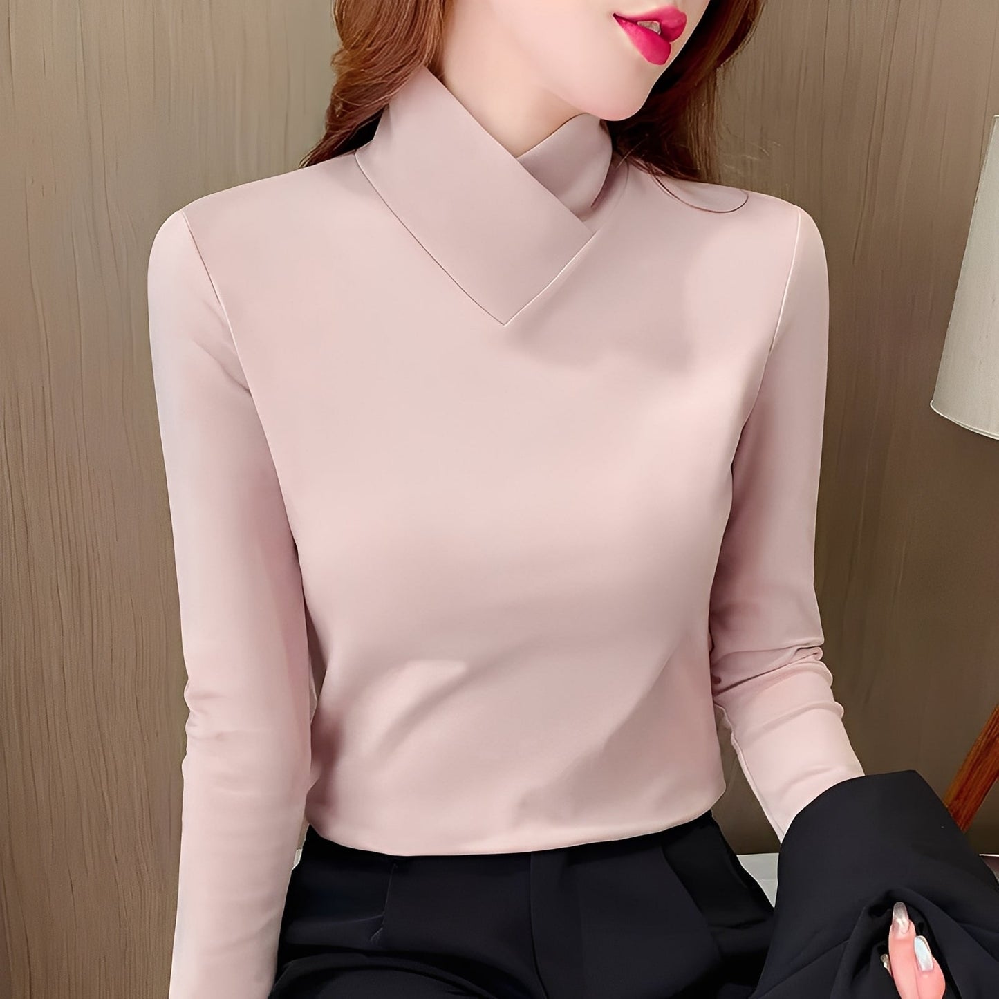 Mikayla - Stilvoller, figurbetonter Damen-Rollkragenpullover