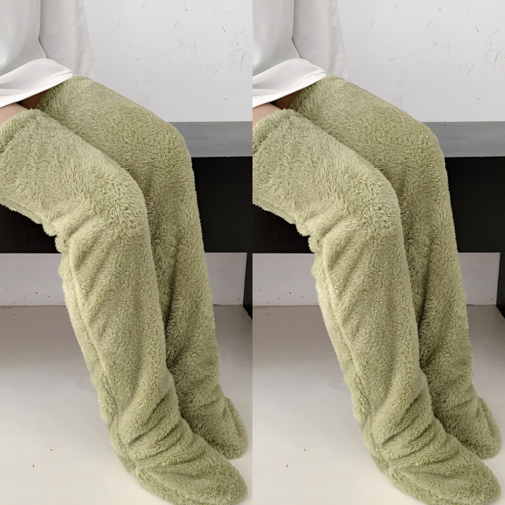 Camellia - Kuschelige, kniehohe Wintersocken für Damen
