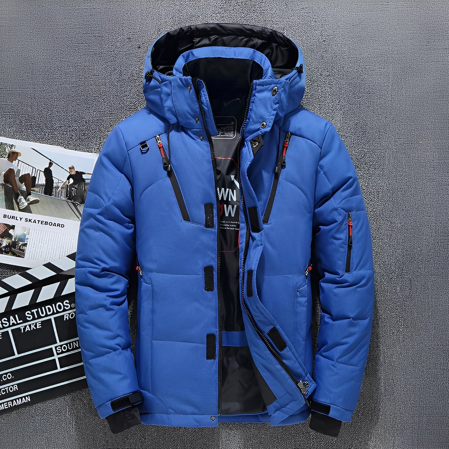 Damian - Trendige Herren-Kapuzenjacke mit zahlreichen Taschen