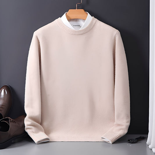 Esmund - Bequemer, leger geschnittener Herren-Kaschmirpullover