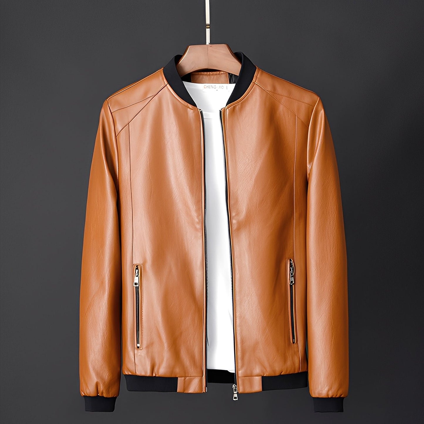 Jeremy - Trendige Biker-Lederjacke für Herren
