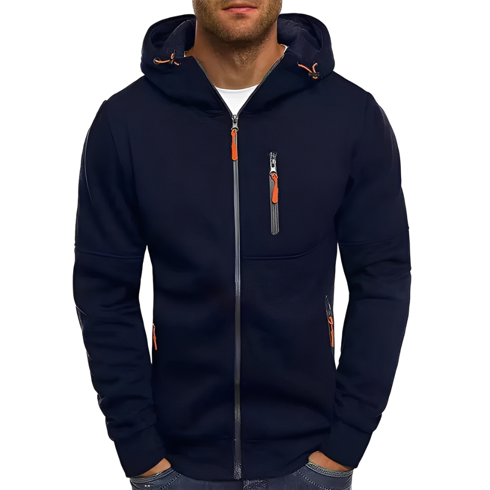 Miller - Bequeme Herrenjacke mit Kapuze und Zipper